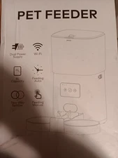 Bueteka Electric Pet Feeder Two-Way Splitter 6L Capacity Dual Power Supply WiFi