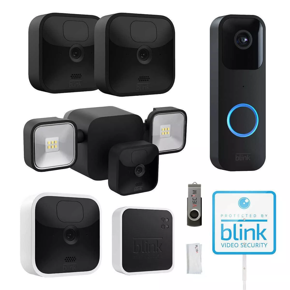 Blink Whole Home Security Camera System with Video Doorbell