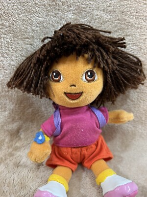 Ty Beanie Babies DORA The Explorer Plush Stuffed Toy Doll 7'' 2006 Pack And Watch