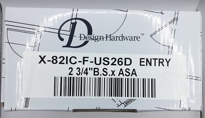 Design Hardware X82IC-F-US26D Entry Lever Set | eBay