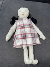 Vintage 16” Handmade  CLOTH RAG DOLL