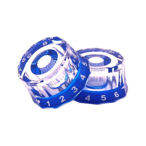 4X Electric Guitar Knobs Speed Control Knobs for PRS/LP/SG/Les Paul Guitar Blue - Picture 2 of 4