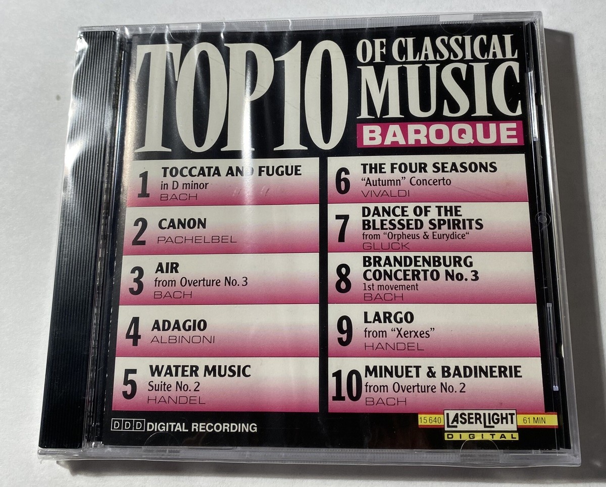 Top 10 of Classical Music: Baroque (CD, Apr-1990, Laserlight) for