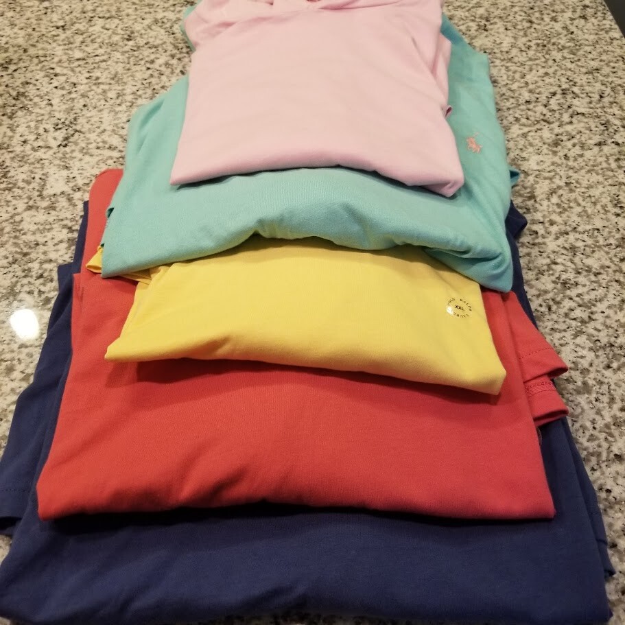 NUOVA polo uomo Ralph Lauren felpa con cappuccio leggera pullover maniche corte pony piccola 0017