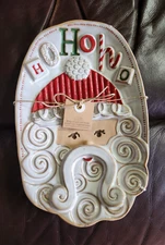 Mud Pie Santa Small Tray Stoneware 2022 NEW