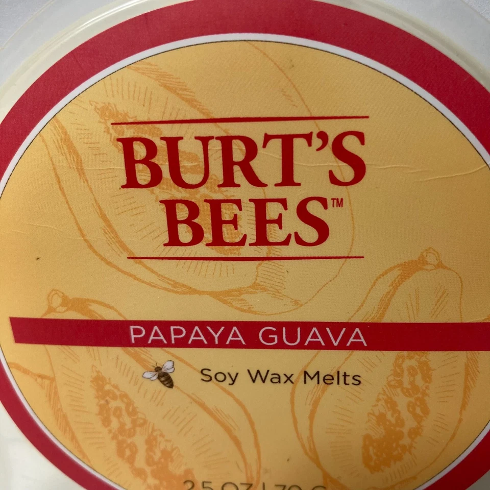 Burt's Bees cera de soja derrete tortas mamão goiaba DESCONTINUADO (1) 2,5 oz - Imagem 3 de 4