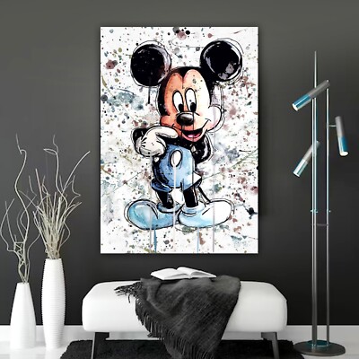 Disney Pop Art, Mickey Mouse Cartoon Art, Swag Cartoon, Fine Art