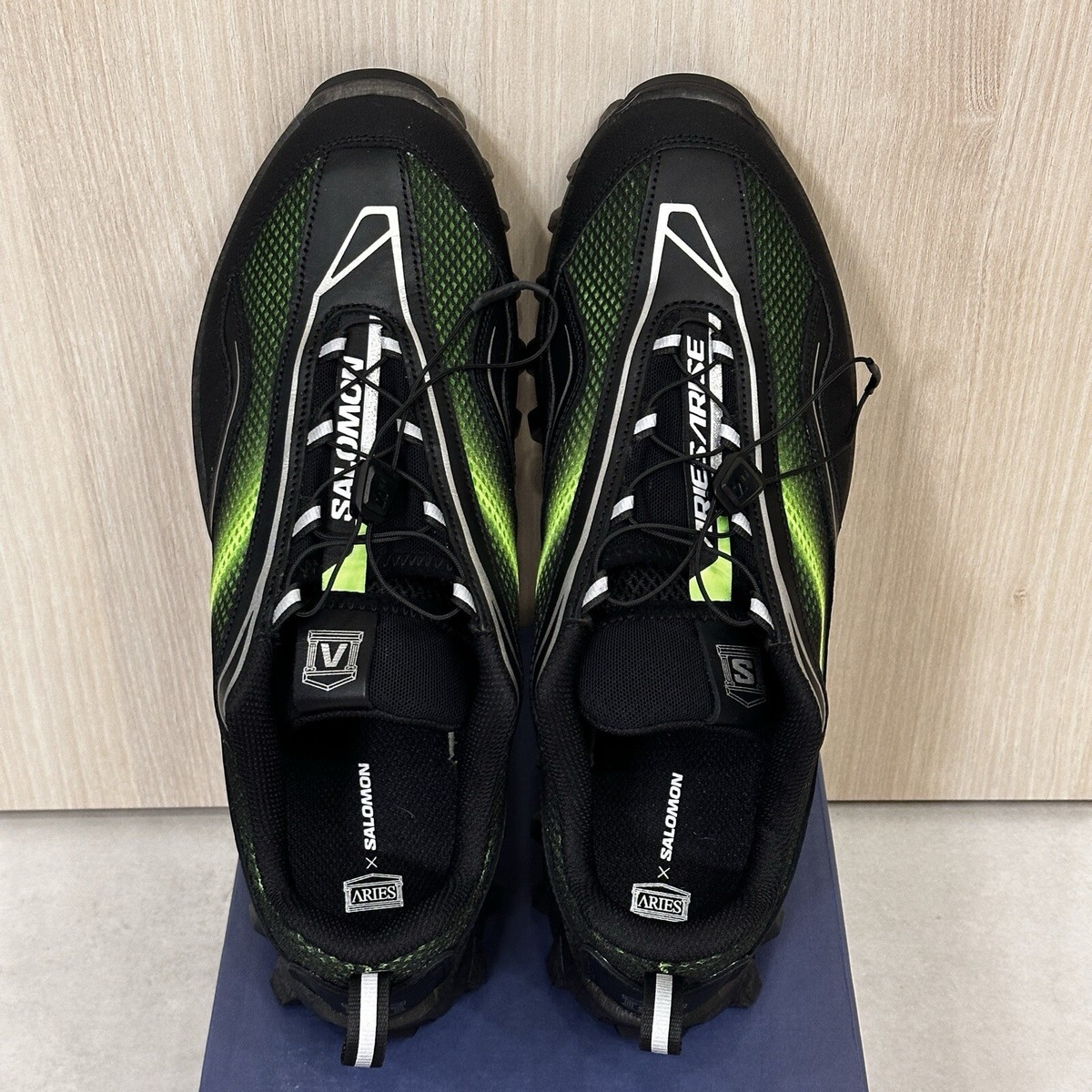 Size 12us - Salomon Aries Arise x Snowclog Black Green Gecko Size 12us - Salomon Aries Arise x Snowclog Black Green Gecko