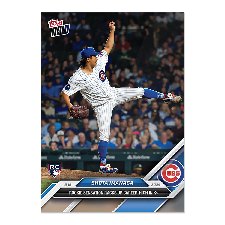 2024 Topps Now 707 Shota Imanaga Rack's up Career High K's-Free Shipping!