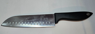 Emojoy 7'' Santoku Knife, Model 18CM-7'' German Steel, 12 1/4'' Ovh