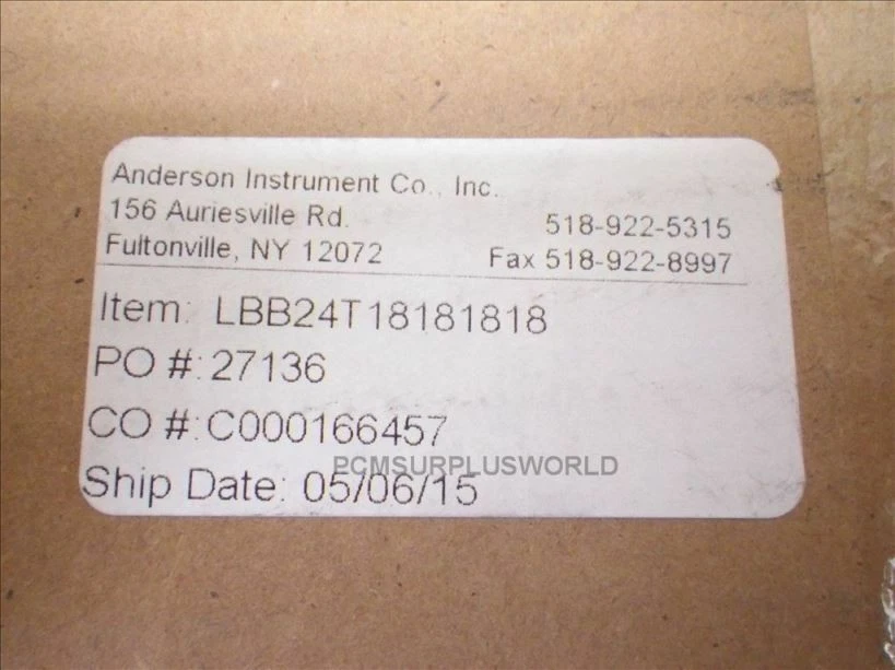 LBB24T18181818 Anderson Level Sensor LB Point Level Probe (New In Box) - Image 4 of 4