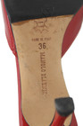 Manolo Blahnik Womens Leather Bow Tie Mule Heels Red Size 6 — photo 5