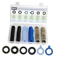 120PCS 6 Sizes Oil Drain Plug Gaskets Assortment Kits, Fit M12 M14 for Ford,