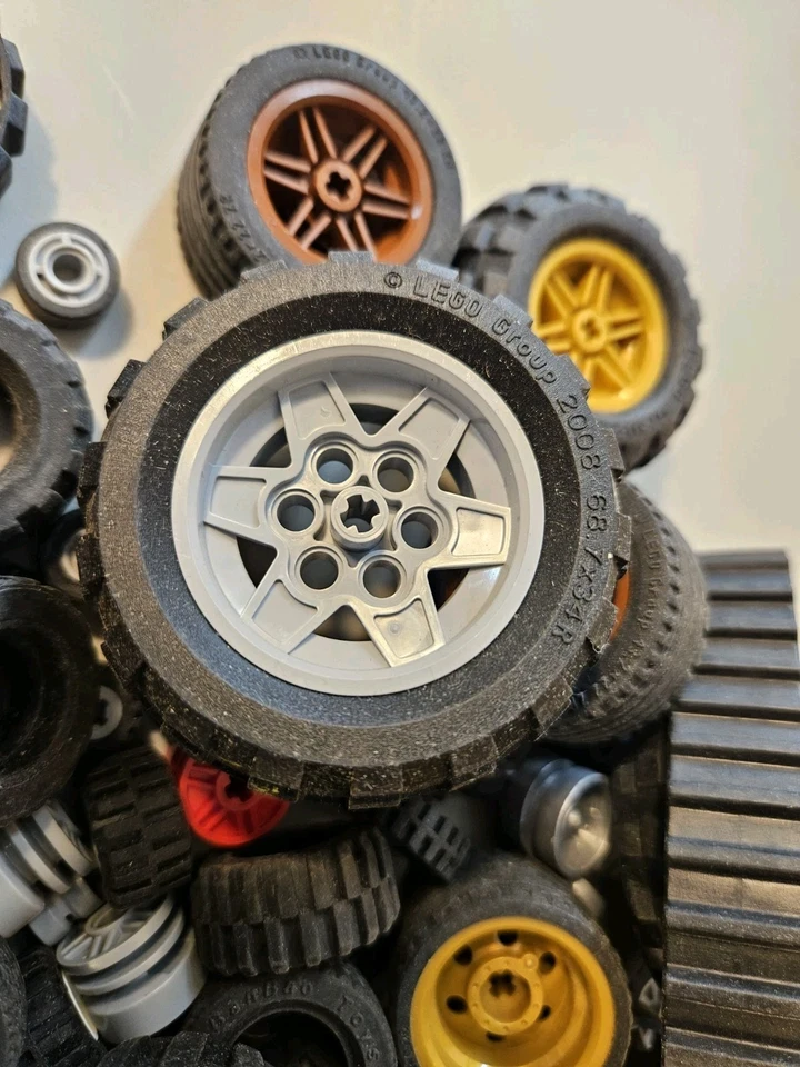 Lote de repuesto 350 piezas de eje de neumático de rueda LEGO surtido de 2,4 lb construcción personalizada Foto 4 de 4