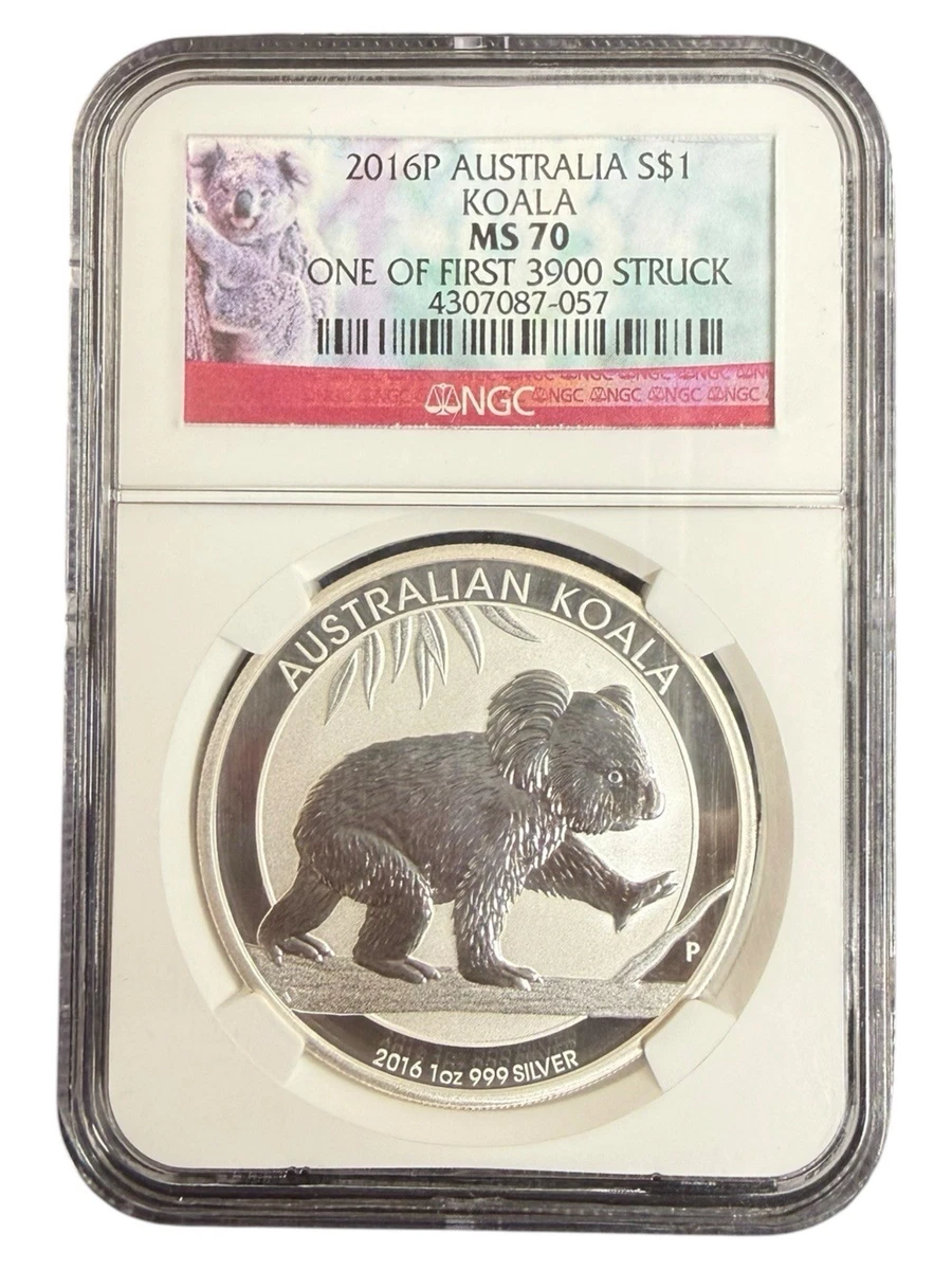 Australian Koala MS 70 Graded 1 oz Precious Metal Content per Unit
