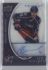 2008-09 Upper Deck Trilogy Ice Scripts Derick Brassard #IS-DB Auto 0a4