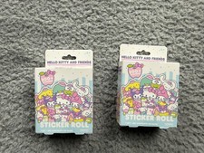 Sanrio Hello Kitty and Friends Snack Shop Sticker Roll 300 Stickers Lot of 2