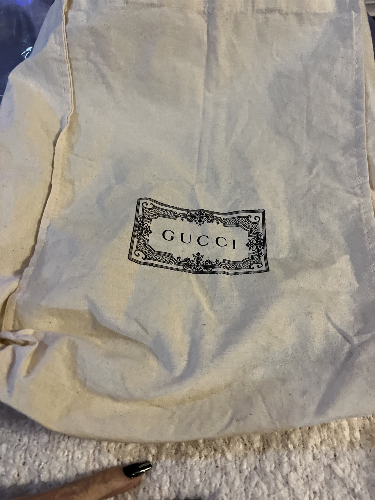 **Gucci Reusable Lightweight ~Shopping/ Gift  handle Bag 10” x 14” dust cover thumbnail 4