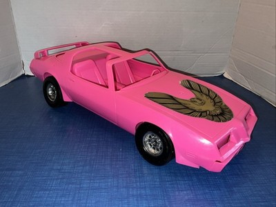 Vintage Processed Plastics Company Pontiac Trans Am 18  Toy Plastic Car Pink