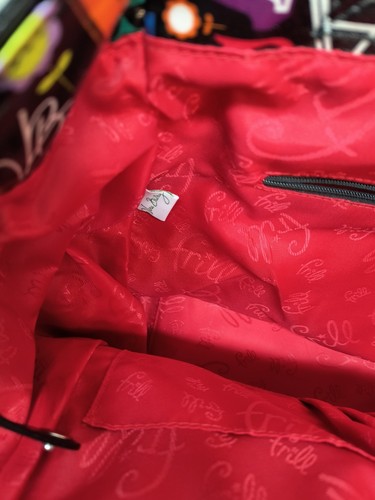 A to Vera Bradley Tasche Logo groß Vinyl Reisetasche neuwertig siehe alle Bilder!! - Bild 7 von 16