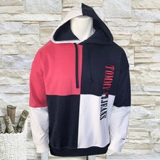 NWT TOMMY HILFIGER SKATER ARCHIVE MEN'S COLORBLOCK HOODIE SWEATSHIRT SIZE S
