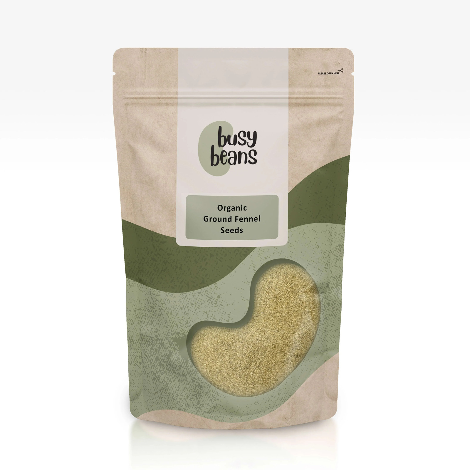 Organic Ground Fennel Seeds - Certified Organic - by Busy Beans Organic (30g)