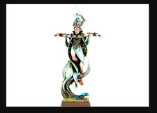 Warhammer The Old World - Wood Elf Realms Female Mage Spellsinger casting NEW