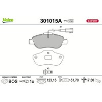 Valeo 301015A Bremsbelagsatz FüR Fiat Ford Panda Panda Classic 500 500 C KA 169