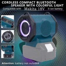Bluetooth Mini Speaker for Makita 18V Battery Portable Wireless Stereo Speakers