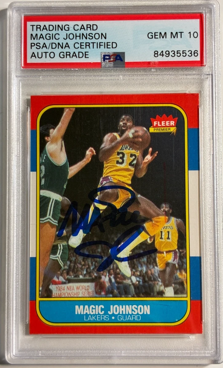 Fleer Magic Johnson 10 Graded Basketball Sports Trading Cards