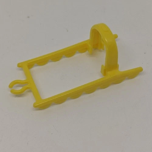 Vintage Fisher Price Little People #993 Castle Piece Yellow Royal Horse Harness