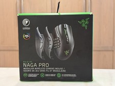 Razer Naga Pro V1 Wireless Gaming Mouse RZ01-0342 20K DPI RGB Open Box