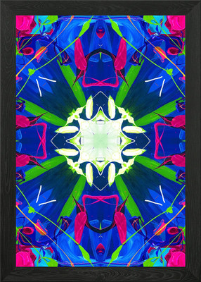 Mandala Gemälde 5 gerahmte Wandbilder Poster Leinwanddruck Bild