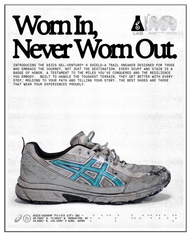 Taglia 9 5 ASICS Hidden NY x Gel Venture 6 Scudo Bianco Wasabi Usatoatamente