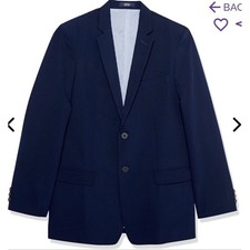 IZOD Boys Stretch Blazer Suit Jacket - Bank Blue - Size 14 Regular
