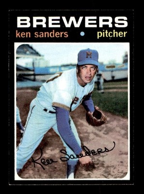 1971 Topps Baseball #116 Ken Sanders EX/MT *e1