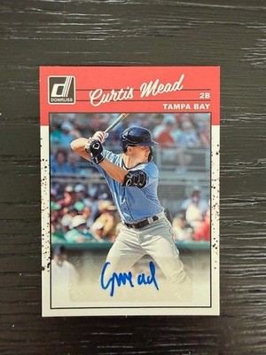 2023 Donruss #90SCM Rays Curtis Mead AUTO