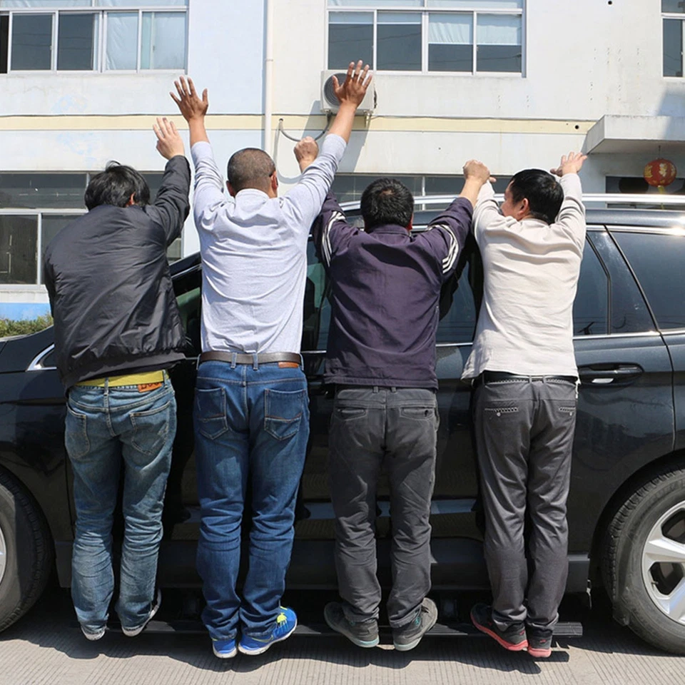 Escalones laterales retráctiles LED para KIA Sportage 2012-2017 negros Foto 4 de 4