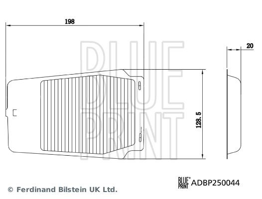 Filter Innenraumluft Blue Print ADBP250044 FÜR Lexus Suzuki Toyota Pollenfilter-image