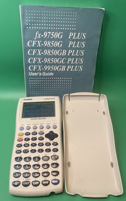 Casio fx-9750G PLUS Grafikrechner mit Deckel & Handbuch wissenschaftlich getestet