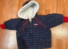 Oshkosh B’Gosh 18-Month Baby Girl’s Red Rose Sherpa Lined Hooded Jacket