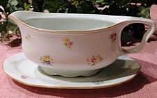 Porzellan Sauciere W. S. Mayer & Comp. Poschetzau Böhmen um 1940 - Streublümchen