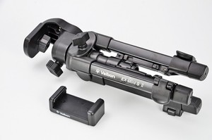 Velbon EX-Mini S II Compact Mini Stativ mit Smartphone Halter [unbenutzt] JAPAN