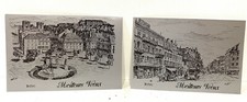 Anciennes Cartes de Vœux de Belfort style Métal Argenté