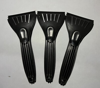 Lot of 3 - Auto Drive 9'' Ergonomic Windshield Ice Ripper Scraper 4  Wide Blade