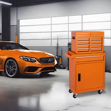 Rolling Tool Storage Cabinet 5-Drawer Storage Chest Metal Tool Cart for Garage