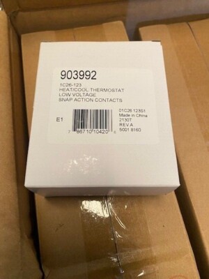 Nordyne 903992 Heat Cool Wall Thermostat White, 4-5 Wire, Furnace Accessory NEW