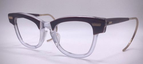 Monturas de gafas Shuron NOS vintage de los años 60, llantas clásicas de cuerno de dos tonos