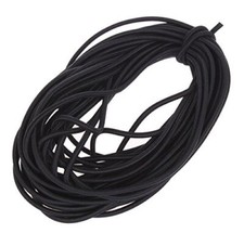 Usew 1/8-Inch 3mm Black Heavy Stretch Round String Elastic Cord Cut