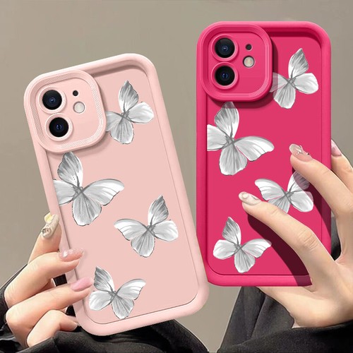 Butterfly Slim For iPhone 15 14 13 12 11 Pro MAX X XR Silicone Back Case Cover - Picture 11 of 21